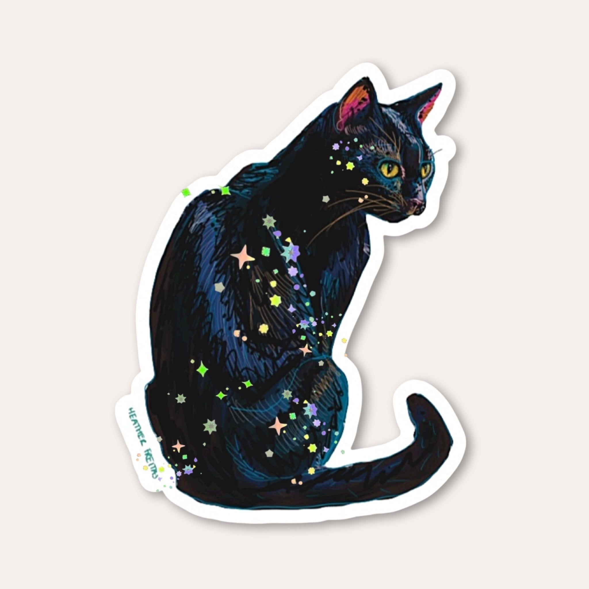 Black Cat Sticker