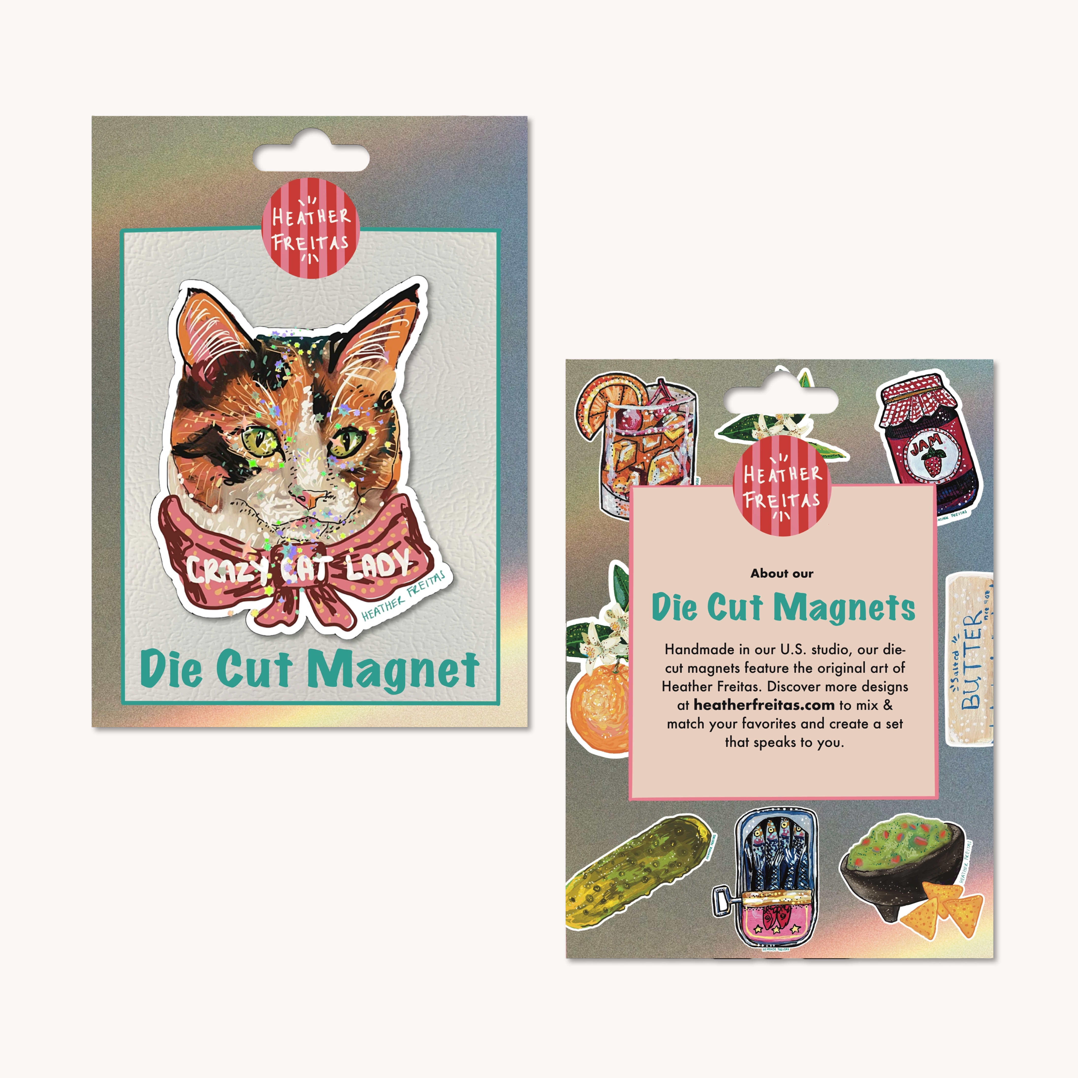 Crazy Cat Lady Magnet ( Die-Cut )