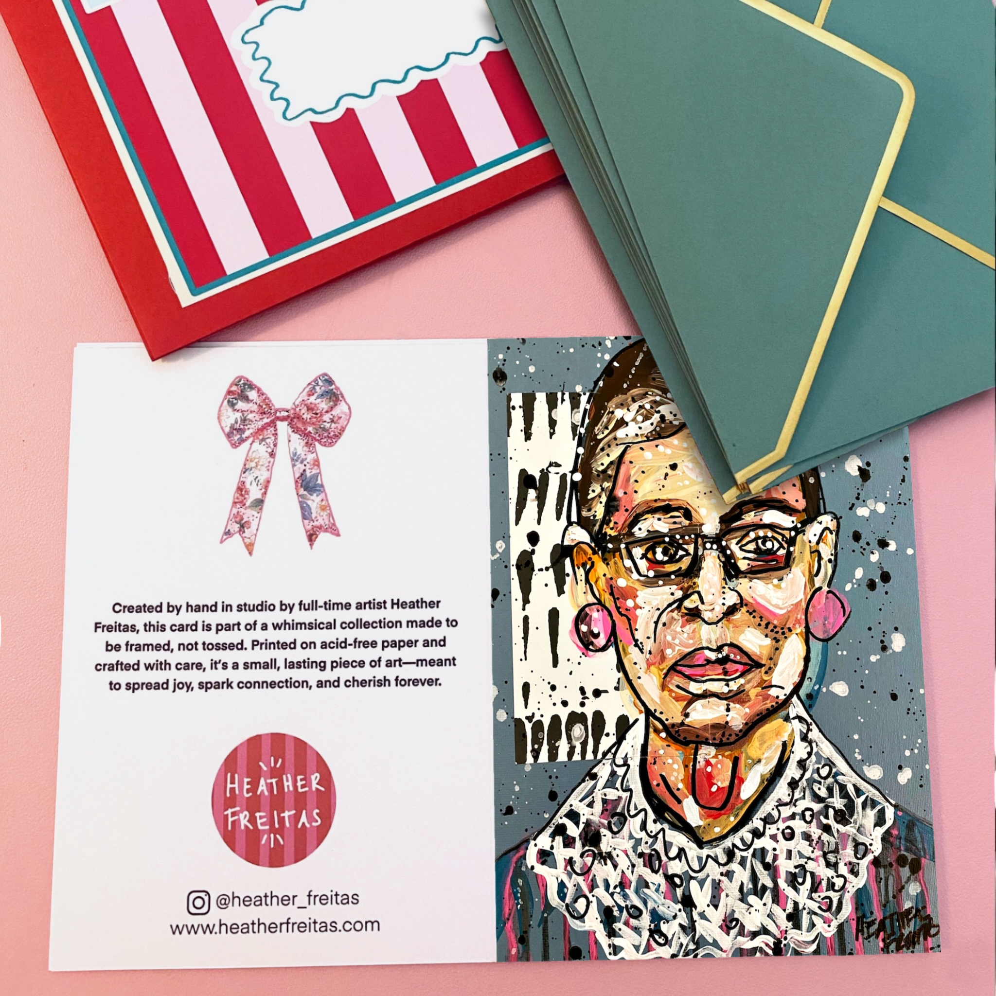 Queen RBG Fine Art Greeting Card