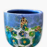 Sea Turtles 6 inch Hand Painted Planter