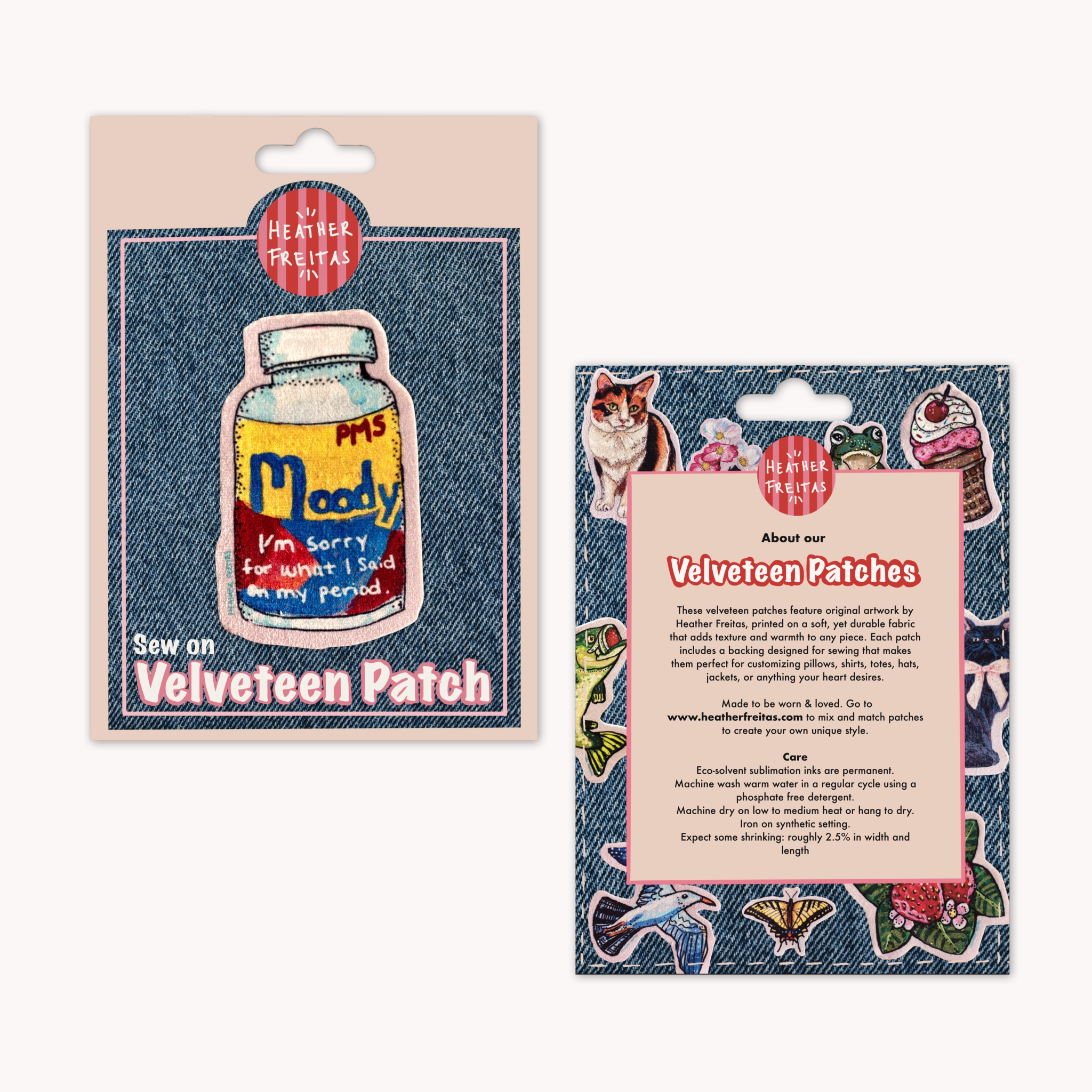 Moody - Sew On Velveteen Patch