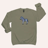 Zebra Unisex Crew Neck Sweatshirt