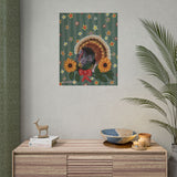 Sunflower Turkey Fine Art Paper Print