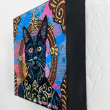 Royal Black Cat ( Original Painting )