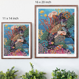 Turtle Tides Hand Signed Fine Art Print