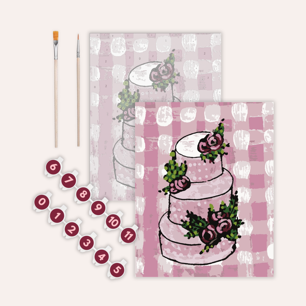 Fancy Cake - Paint by Numbers Kit