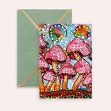 Cotton Candy Caps Fine Art Greeting Card