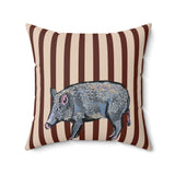 Javelina Velveteen Throw Pillow