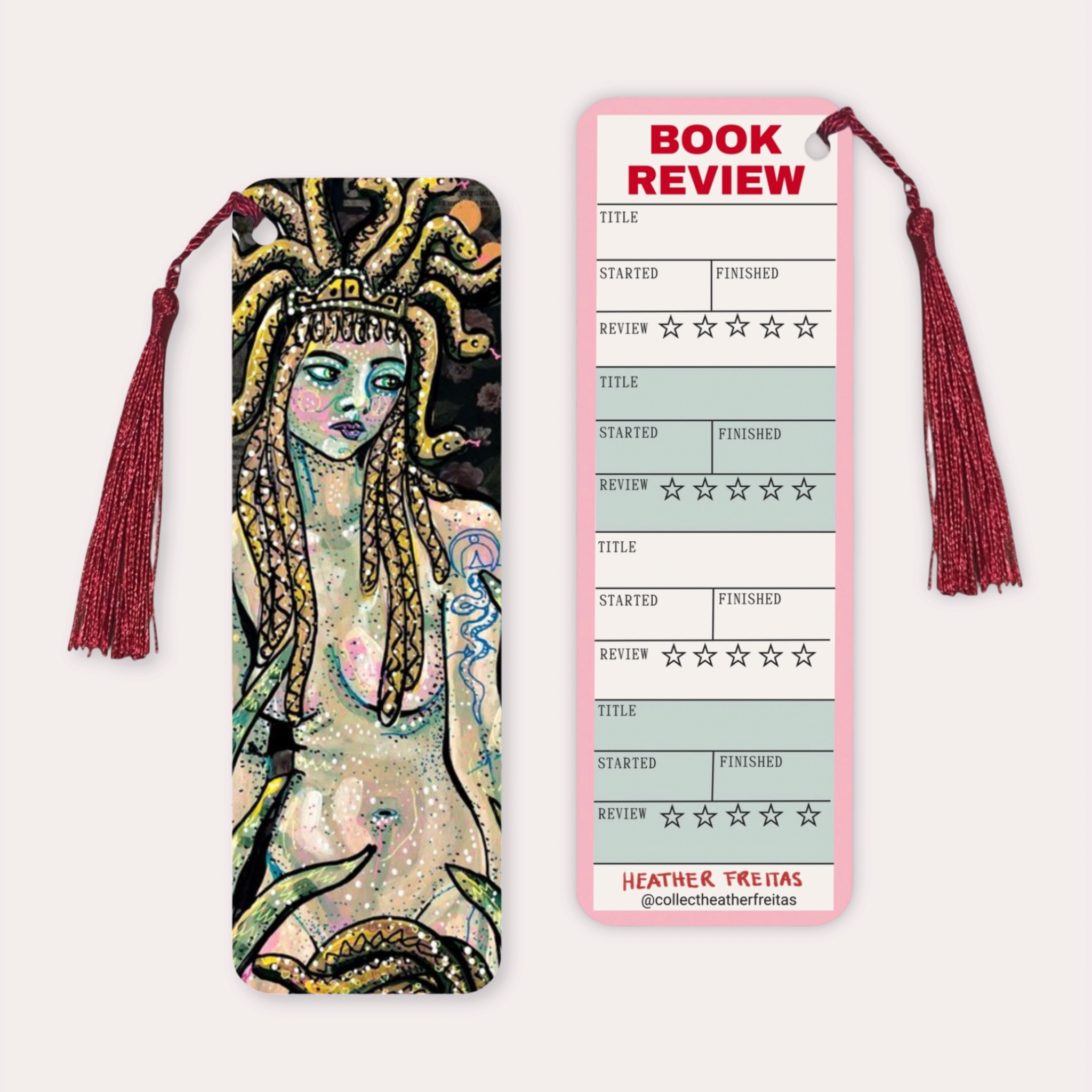 Medusa Soft Touch Premium Bookmark