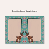 Dreamy Deer Gingerbread House Frameable Greeting Card