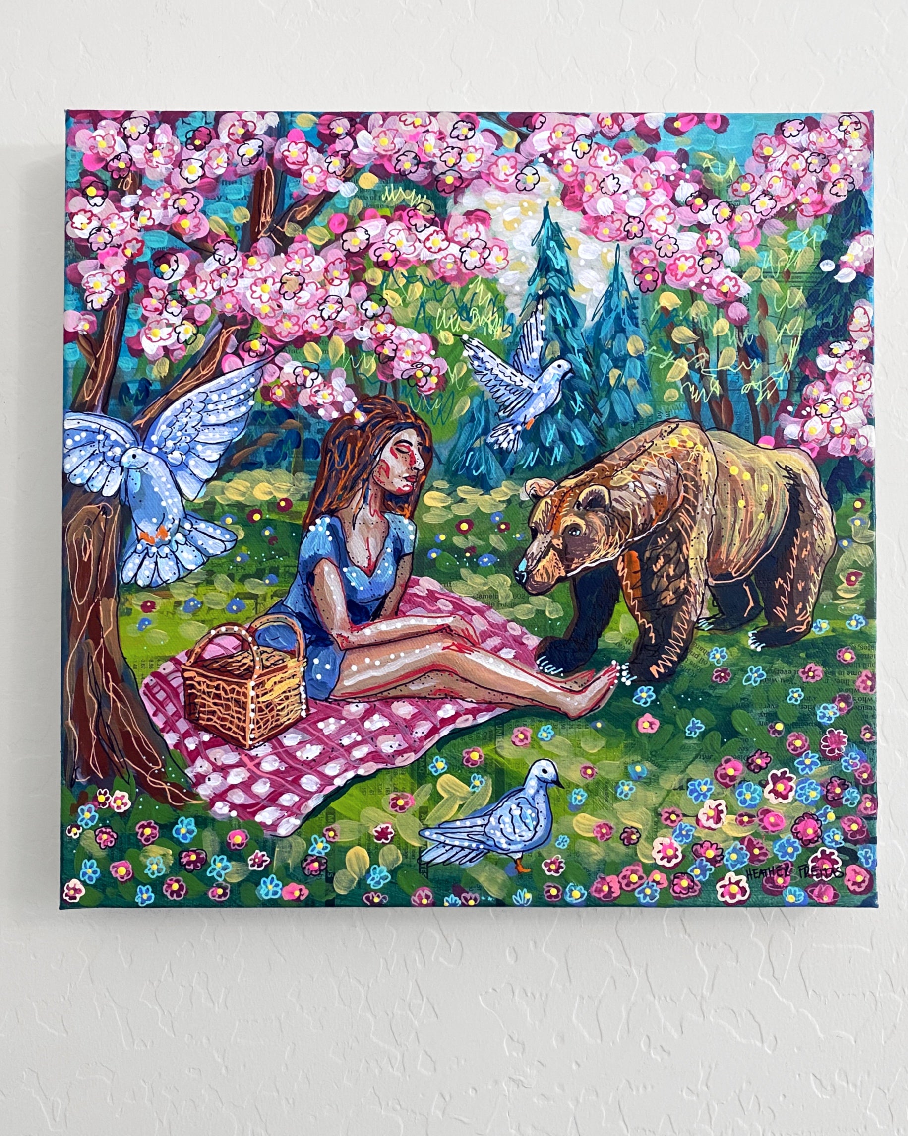 A Man Or A Bear? ( Original Painting )