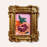 Blood Orange Framed Mini Original Painting