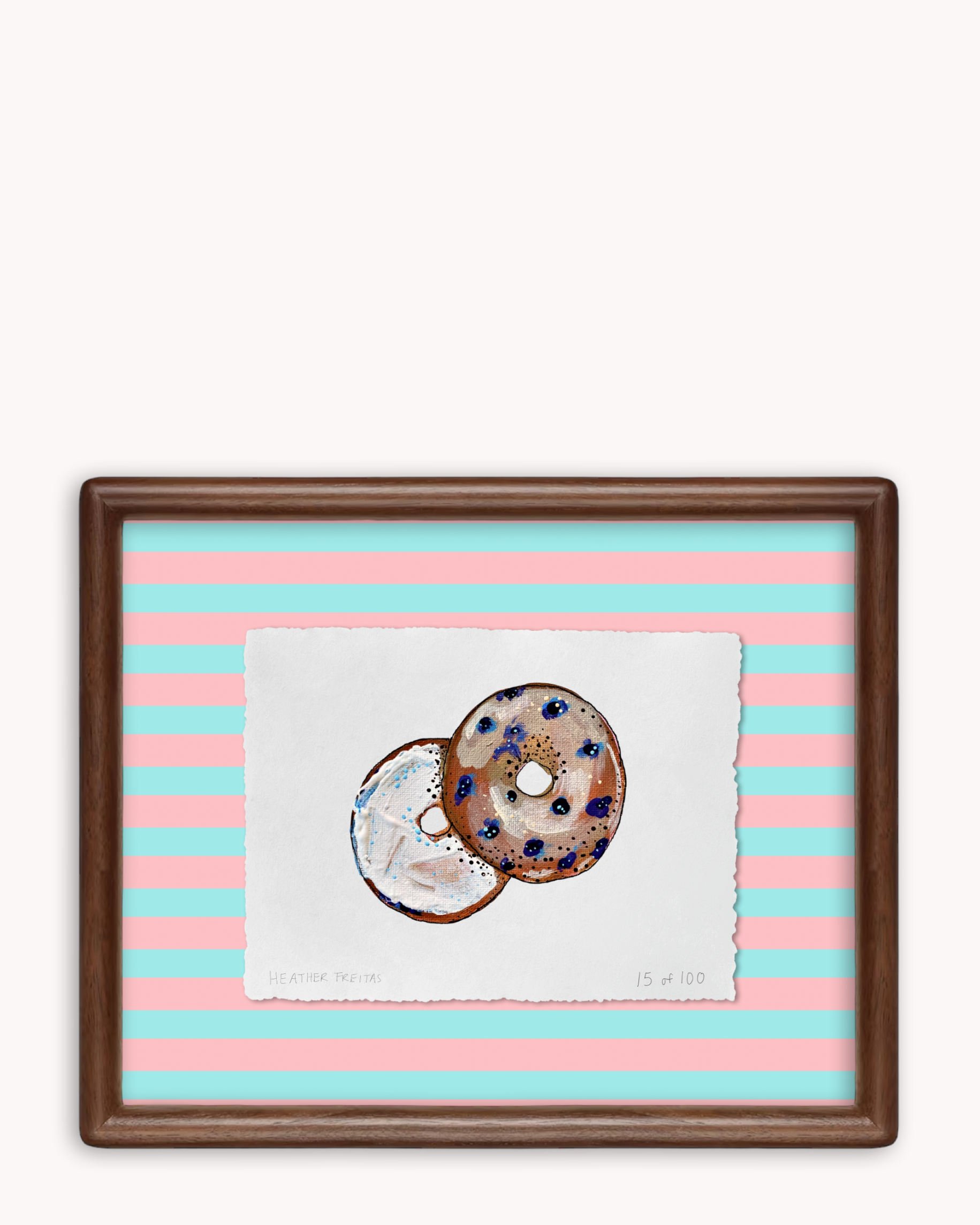 Bagel Limited Edition Framed Print
