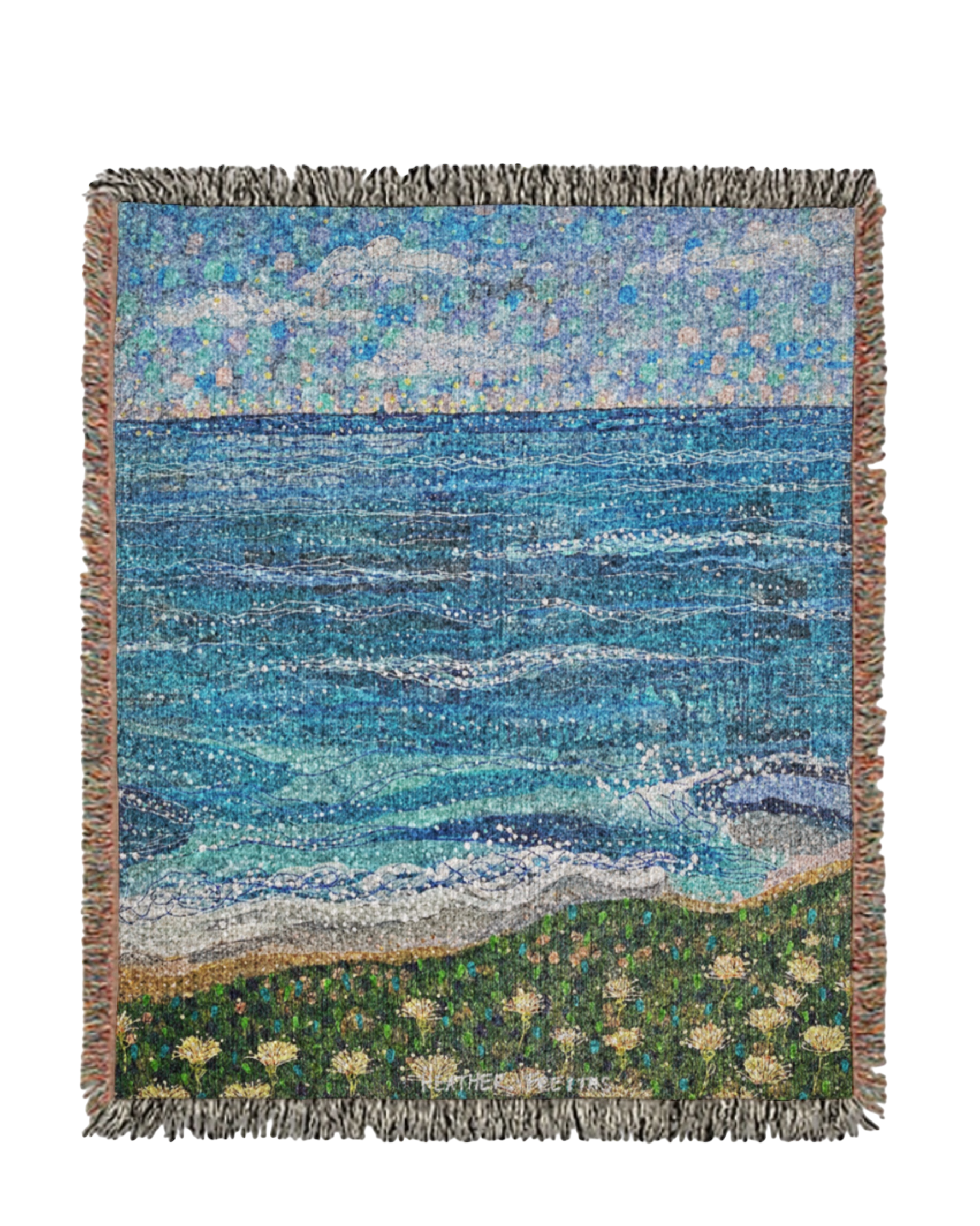 Coastal Breeze Woven Blanket Tapestry