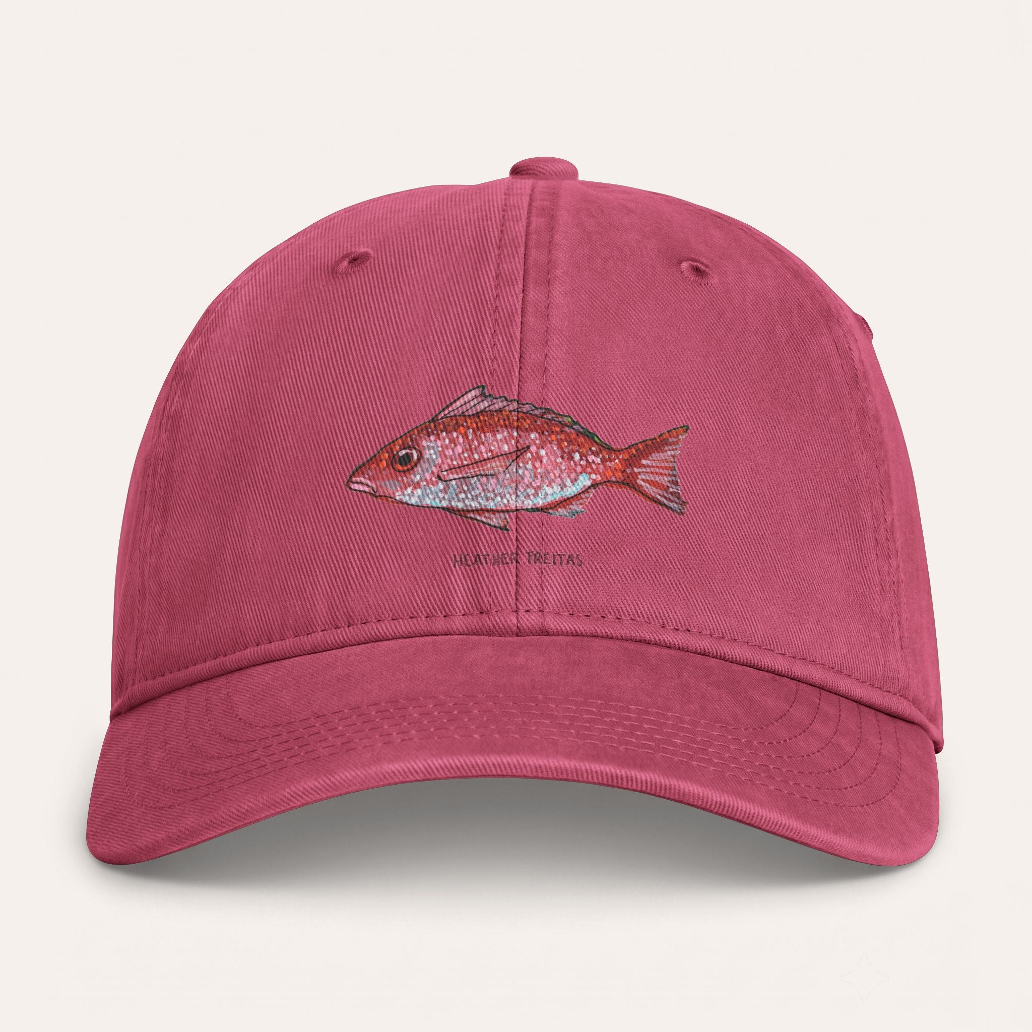 Red Snapper Washed Cotton Cap