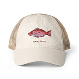 Red Snapper Women's Washed Mesh-Back Cap
