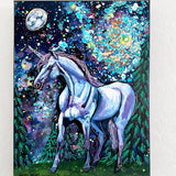 Spiral Galaxy Unicorn ( Original Painting )
