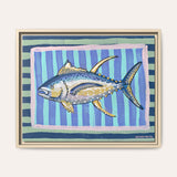 Blue Fin Tuna Framed Fine Art Canvas Print