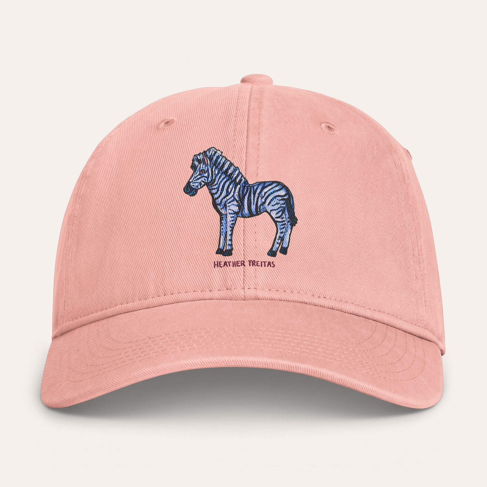 Zebra Washed Cotton Cap