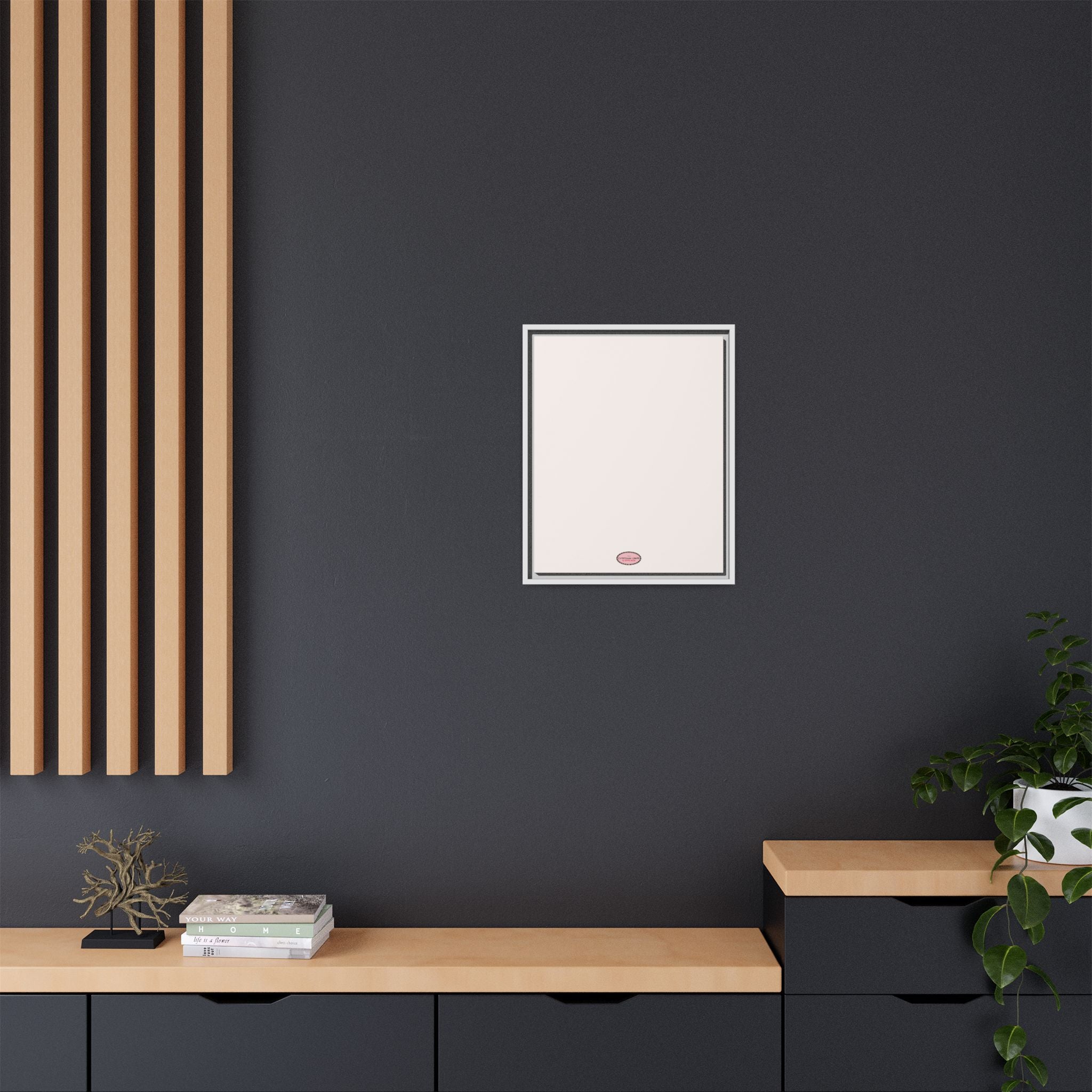 Fog Expressions Framed Canvas Print