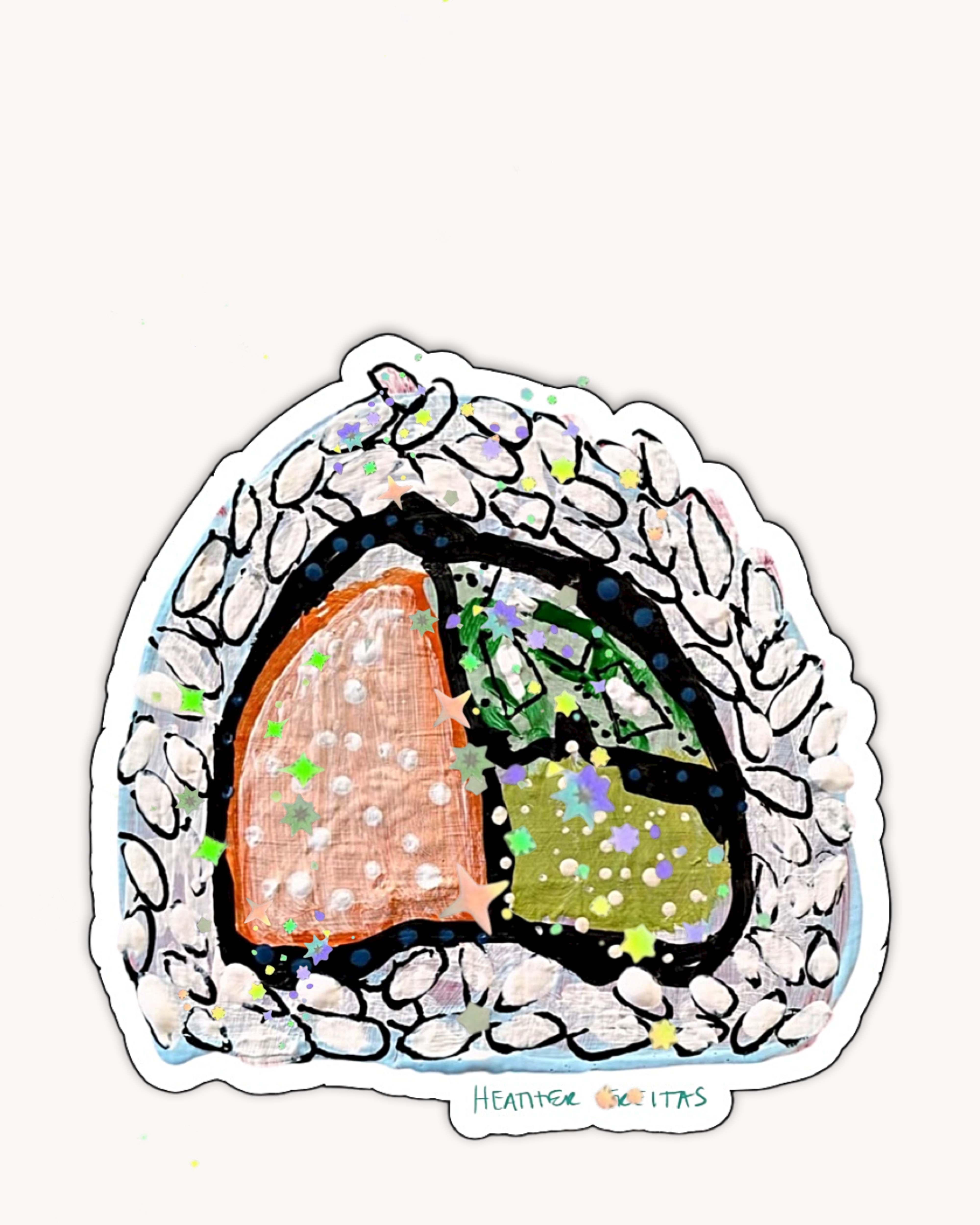 California Roll Sushi Sticker