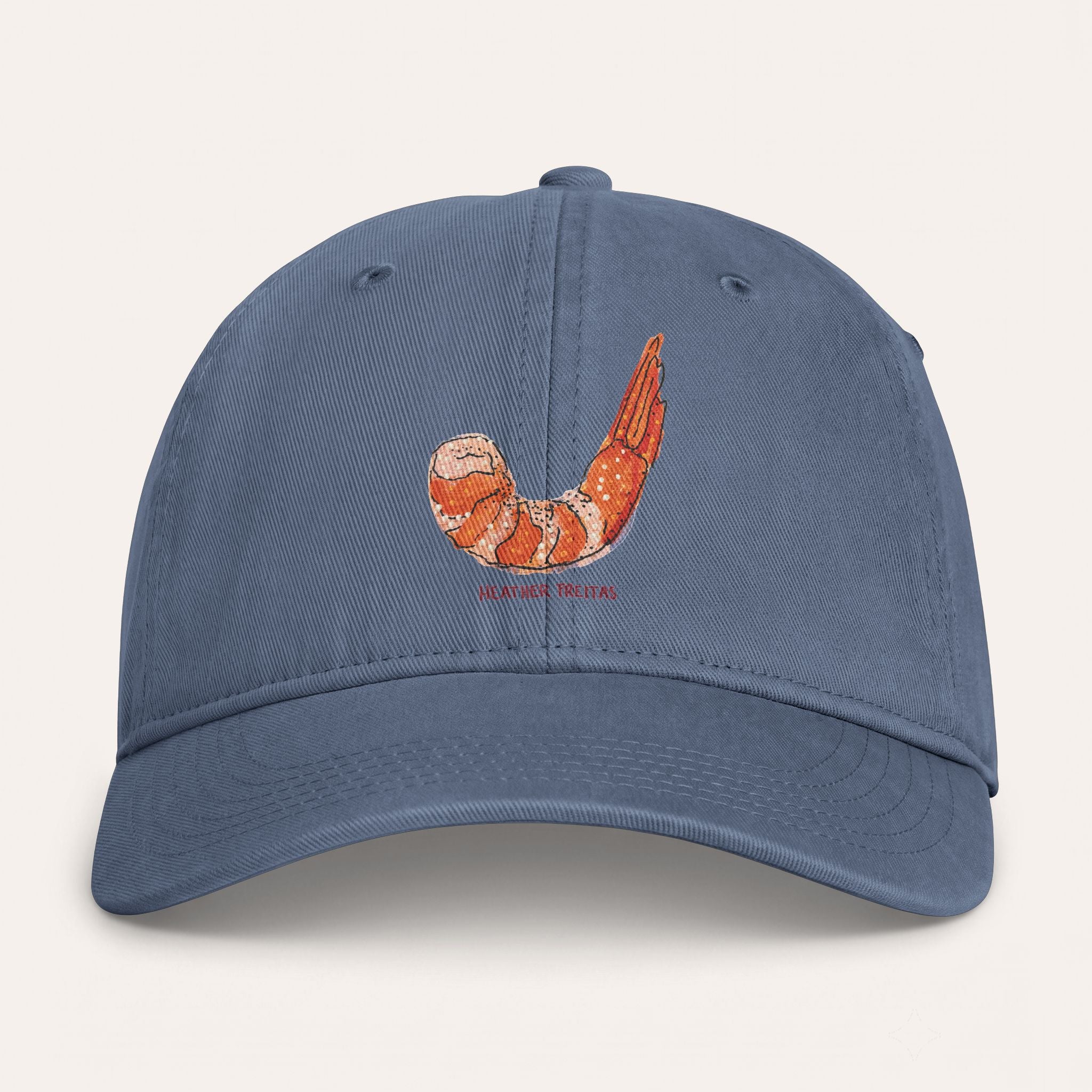 Shrimp Washed Cotton Cap