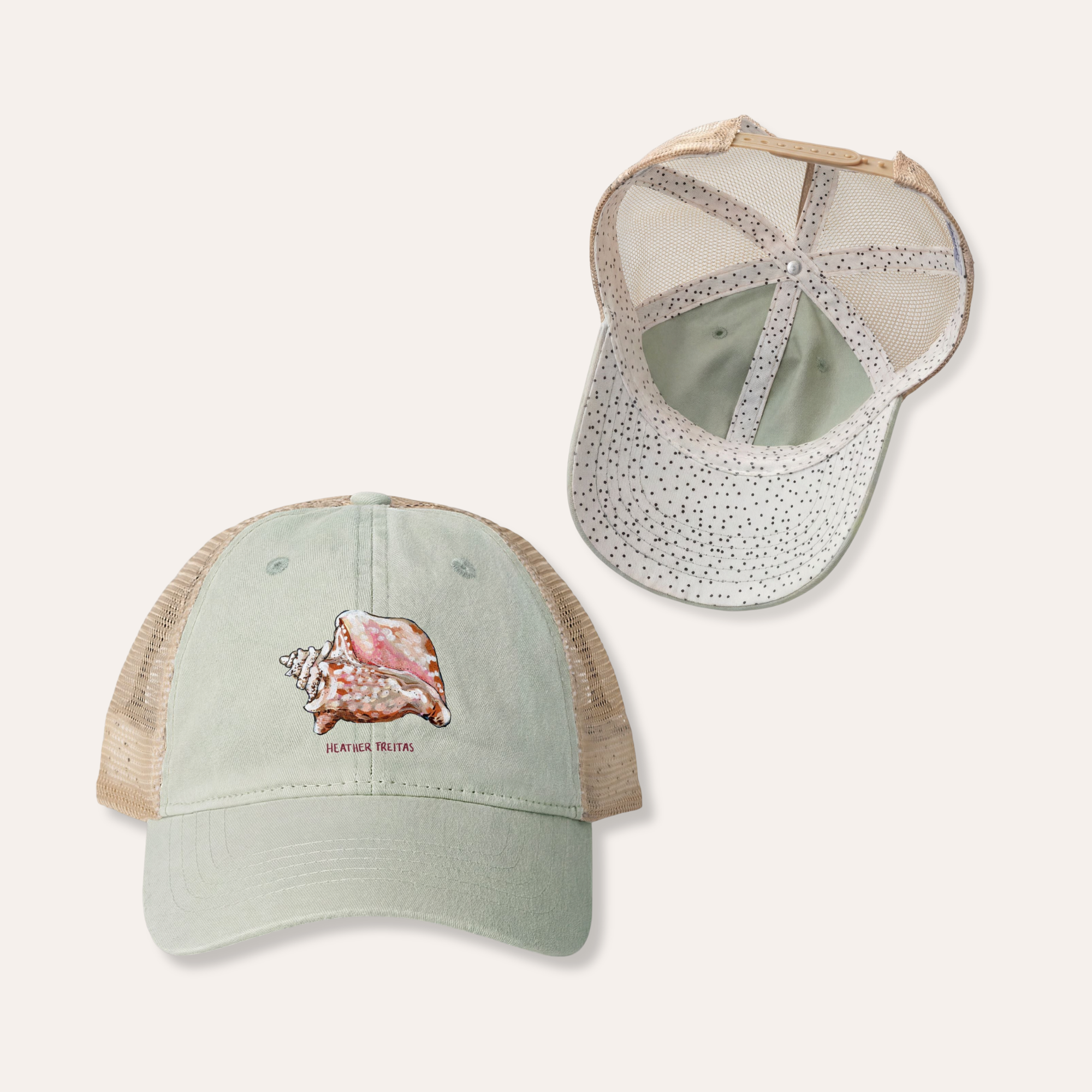 Conch Women's Washed Mesh-Back Cap