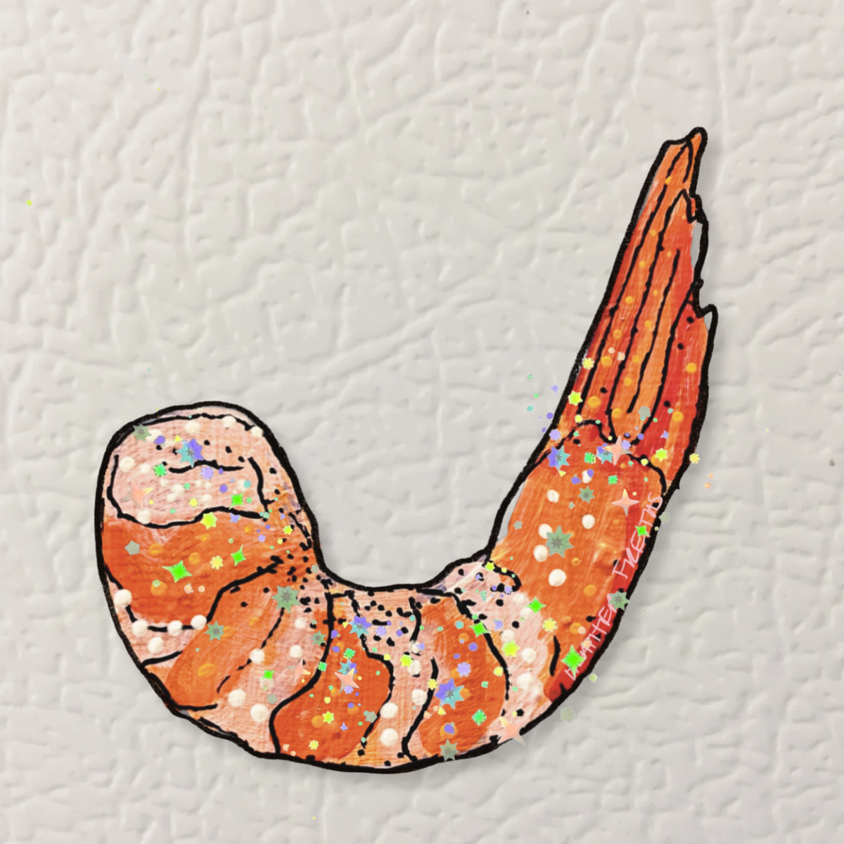 Shrimp Magnet ( Die-Cut )