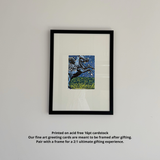 Black Pegasus Starry Night Fine Art Greeting Card
