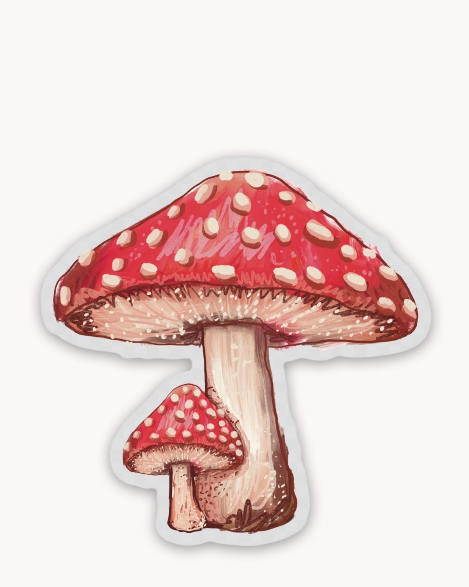 Mushrooms Sticker ( Clear )