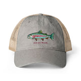Rainbow Trout Women's Washed Mesh-Back Cap