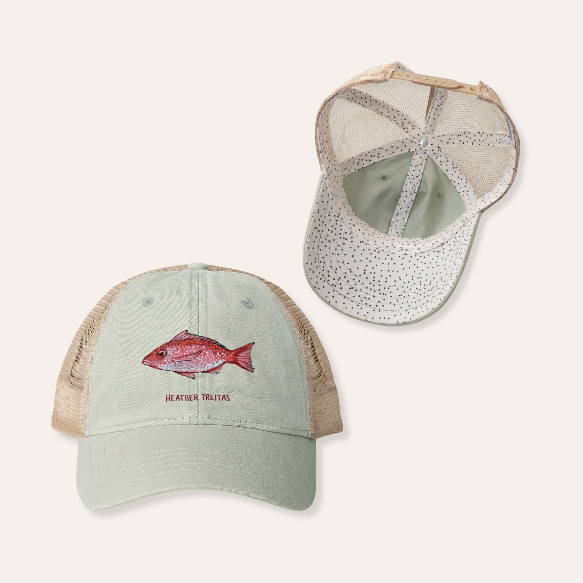 Red Snapper Women's Washed Mesh-Back Cap
