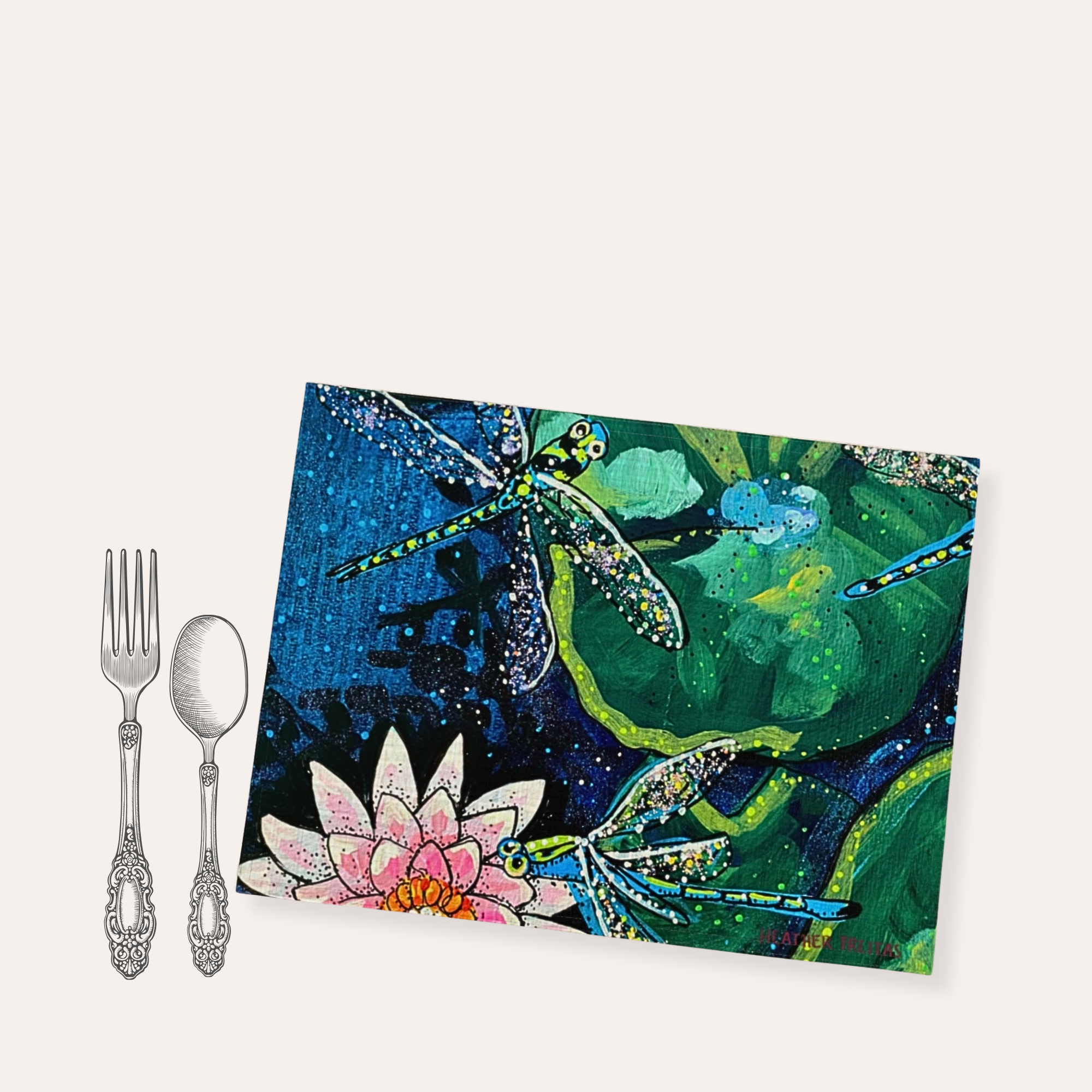 Dragonfly Lily Placemat