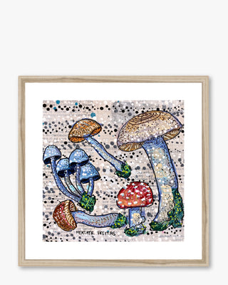 Mushroom Harvest Framed & Mounted Print