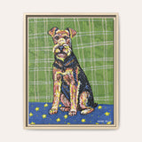 Airedale Terrier Framed Fine Art Canvas Print