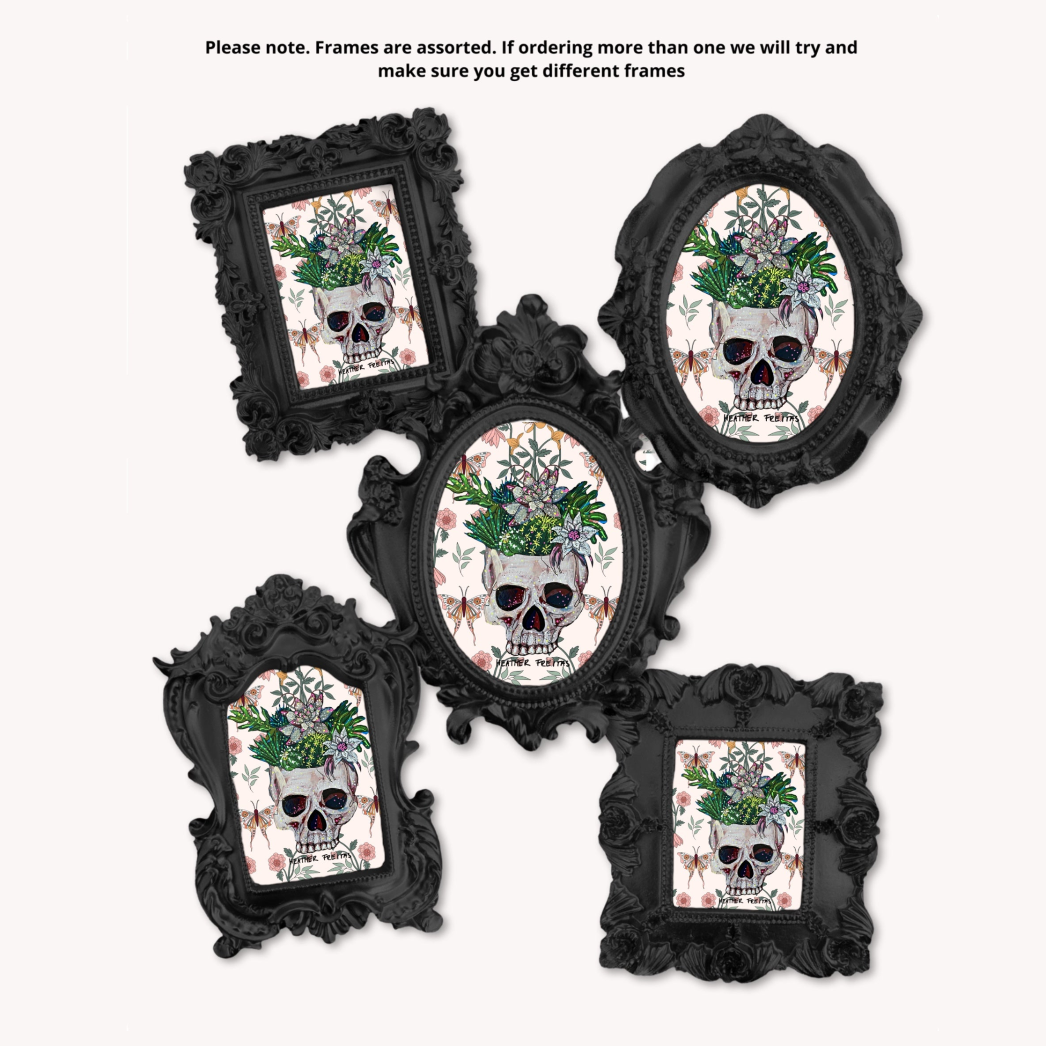 Desert Bloom Framed Small Magnet