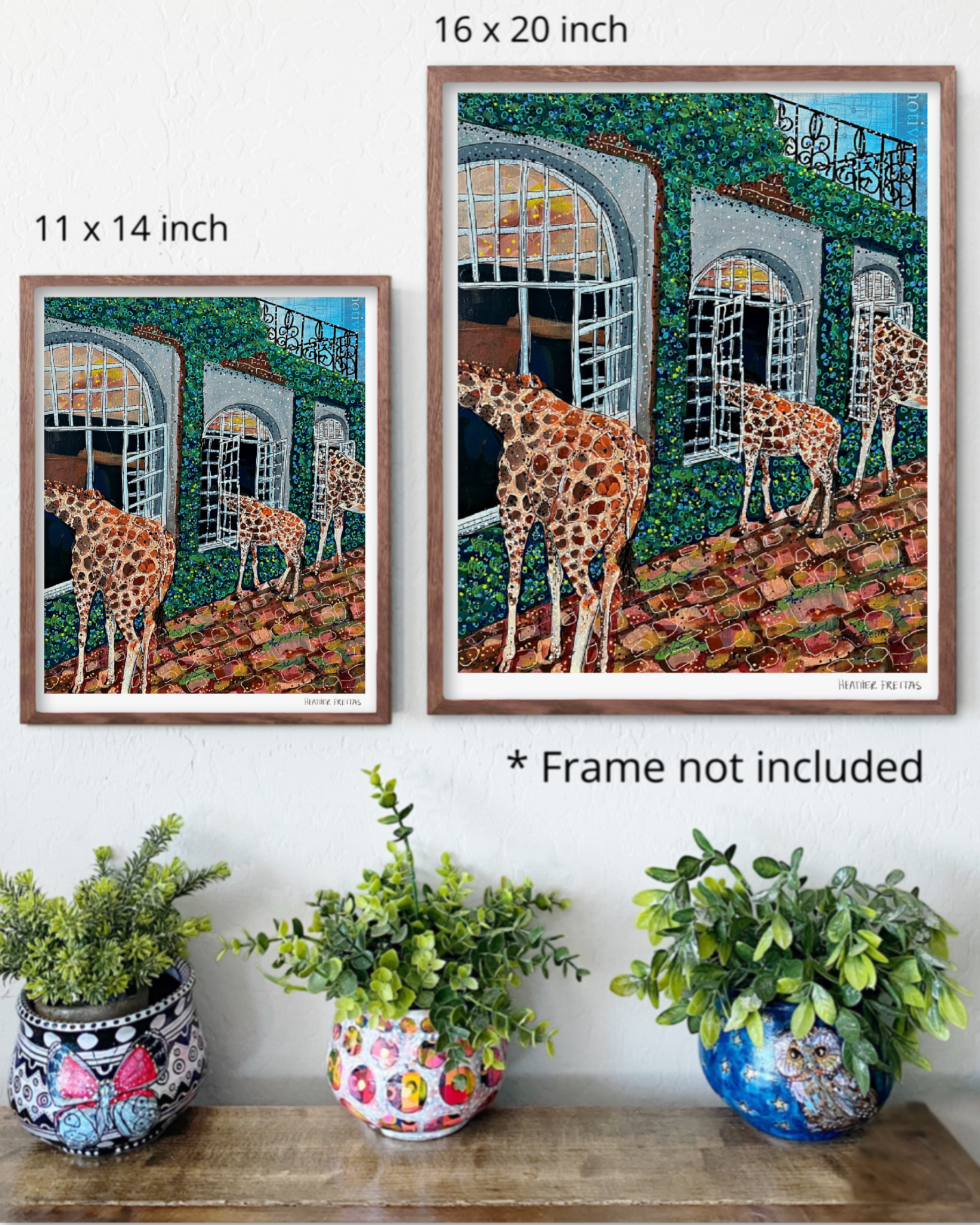 Fine Dining Giraffe Fine Art Print