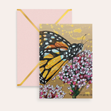 Citrine Monarch Fine Art Greeting Card