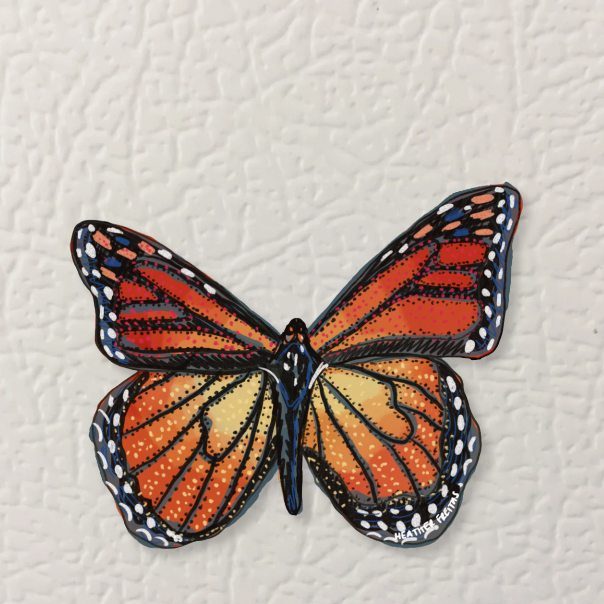 Monarch Butterfly Magnet ( Die-Cut )