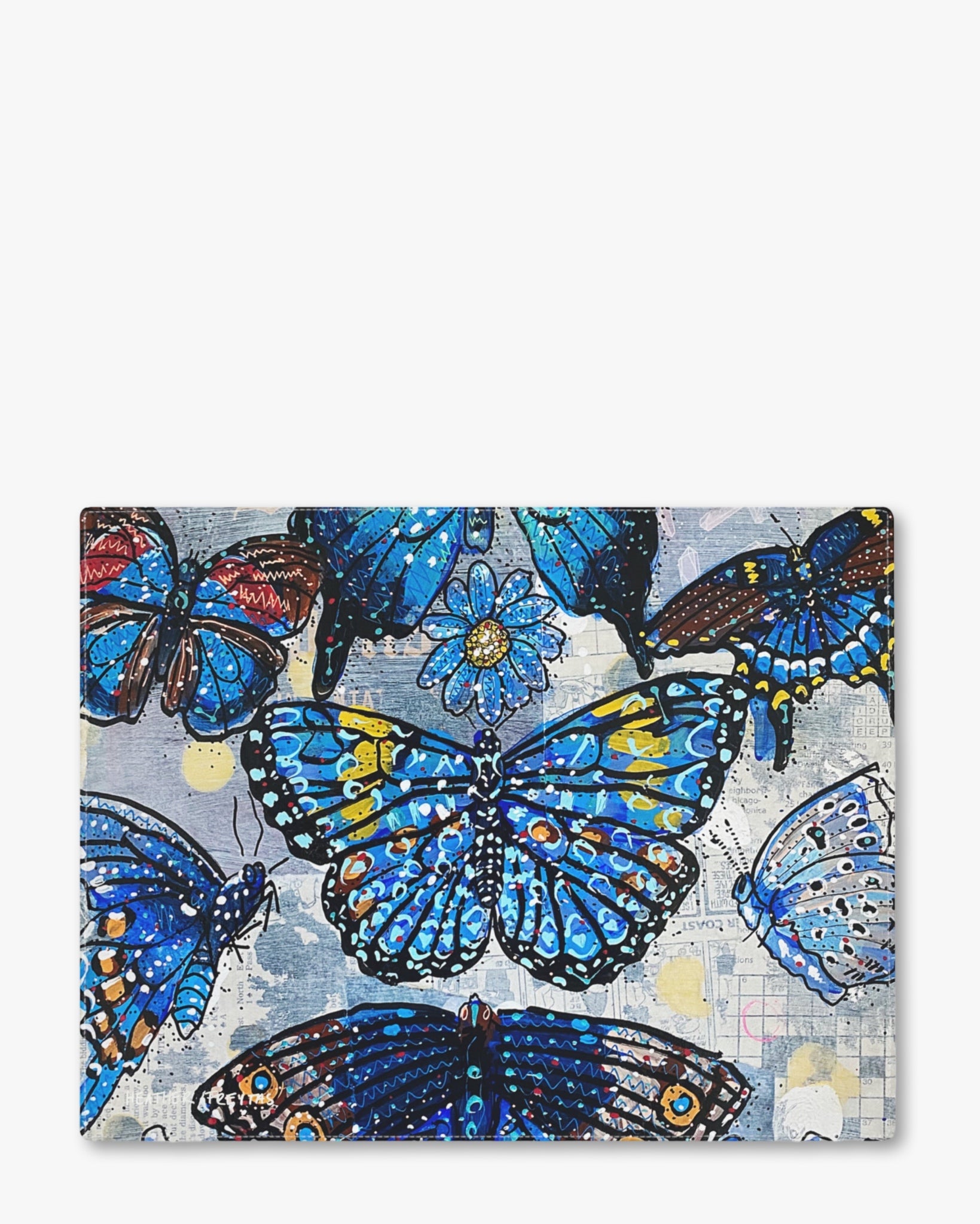 Blue Butterflies Cotton Placemat