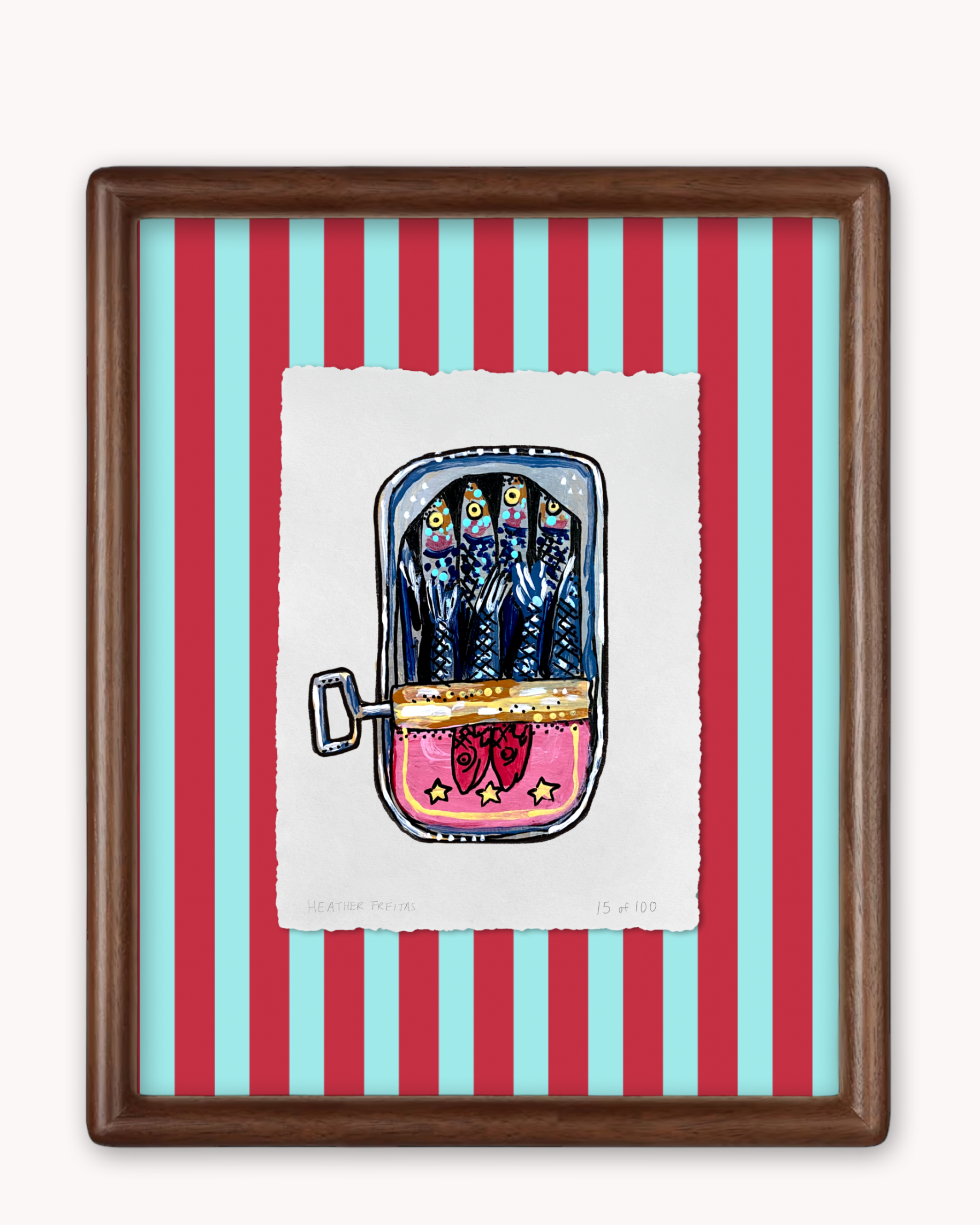 Sardines Limited Edition Framed Print