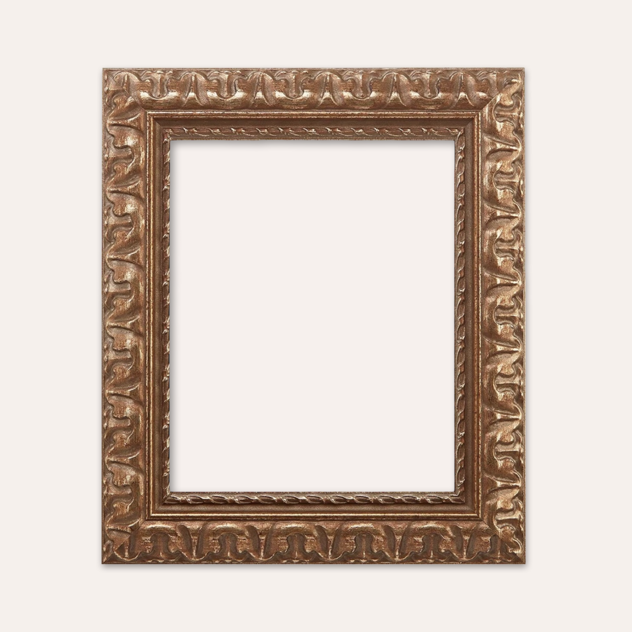 Bronze Ornate Wood Frame