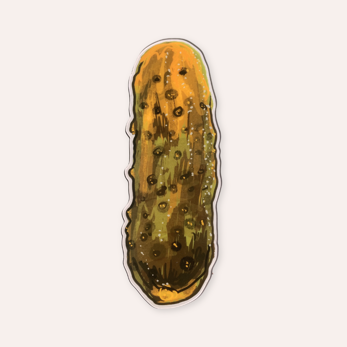 Pickle Die Cut Acrylic Bookmark