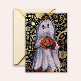 Gold Ghost Frameable Greeting Card