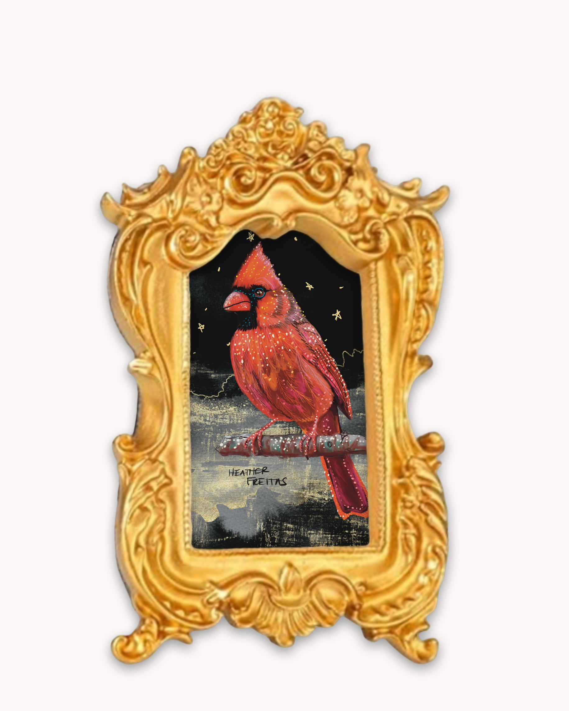Cardinal Framed Magnet ( Small )