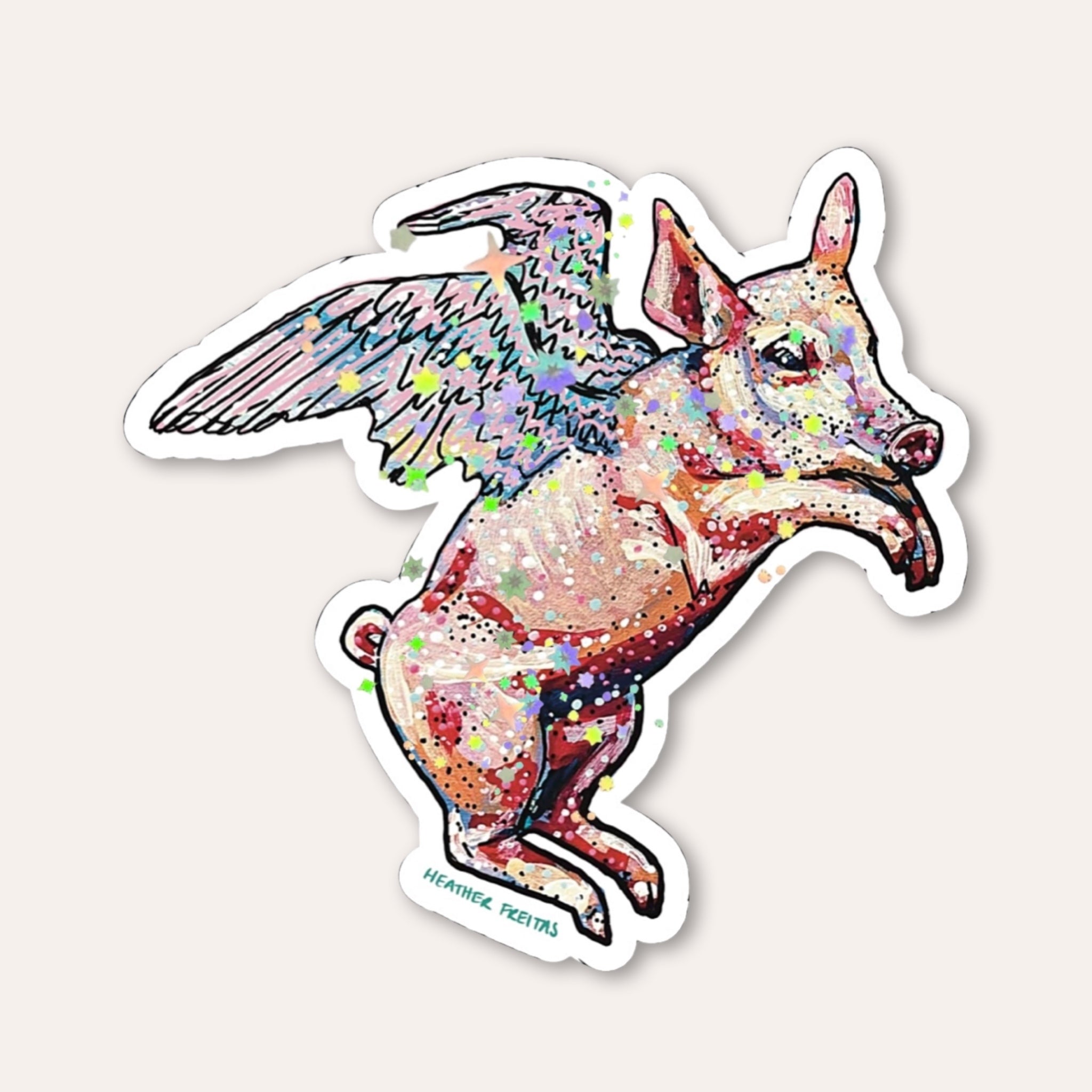 Flying Pig Sticker