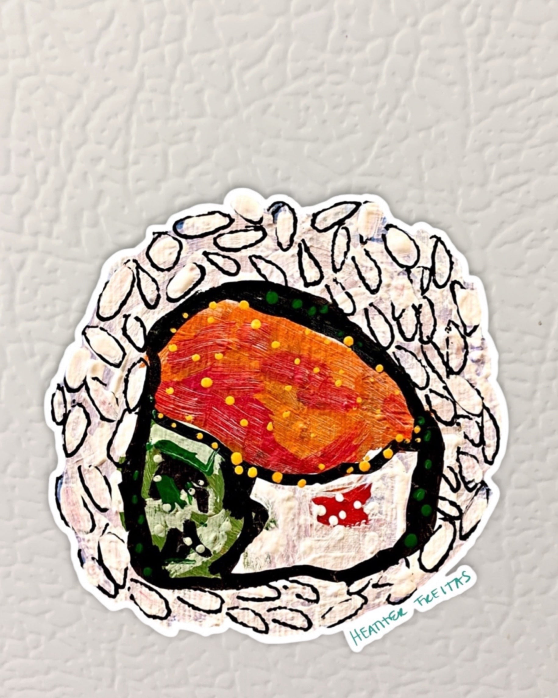 Philly Roll Magnet ( Die-Cut )