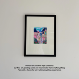 Minx Castle Cat Fine Art Greeting Card
