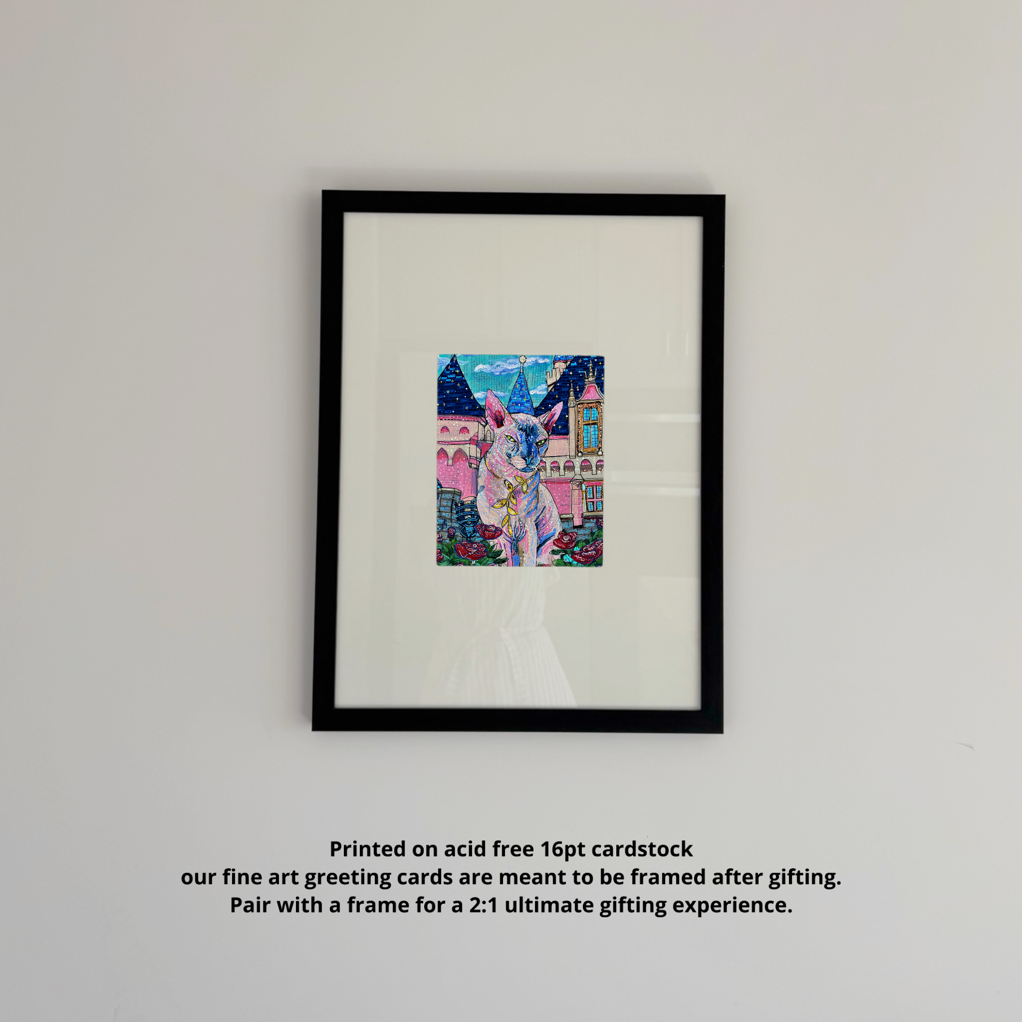 Mix Castle Cat - Greeting Card / Fine Art Print