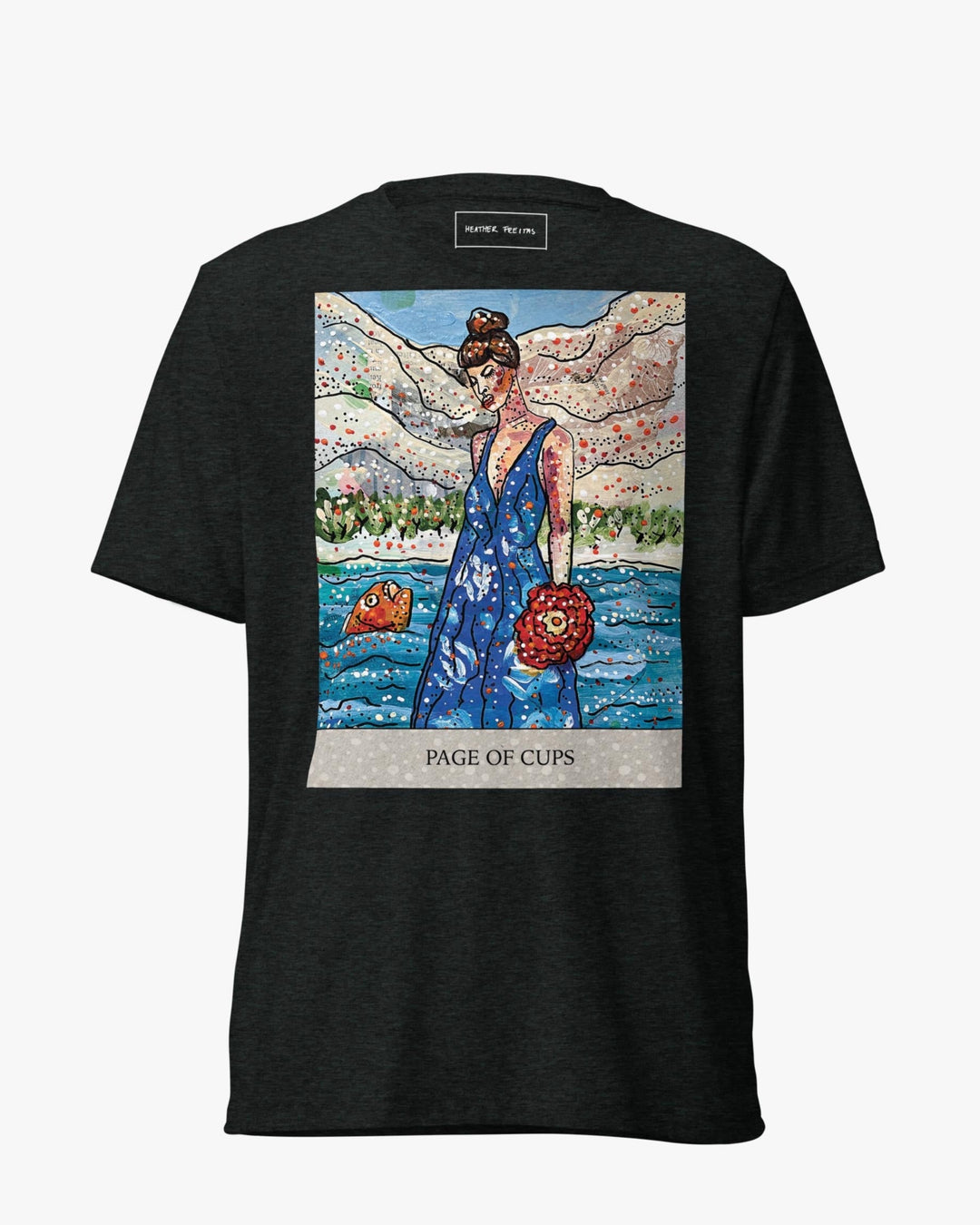 Page Of Cups Tarot Unisex Short Sleeve T-shirt
